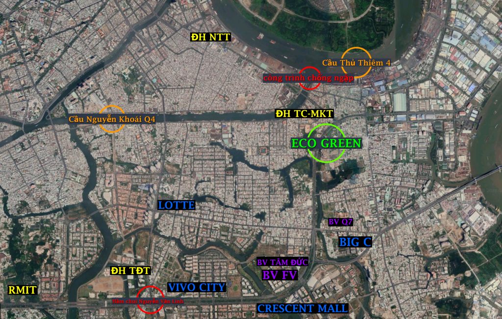 Vị trí dự án Eco Green Sài Gòn Quận 7