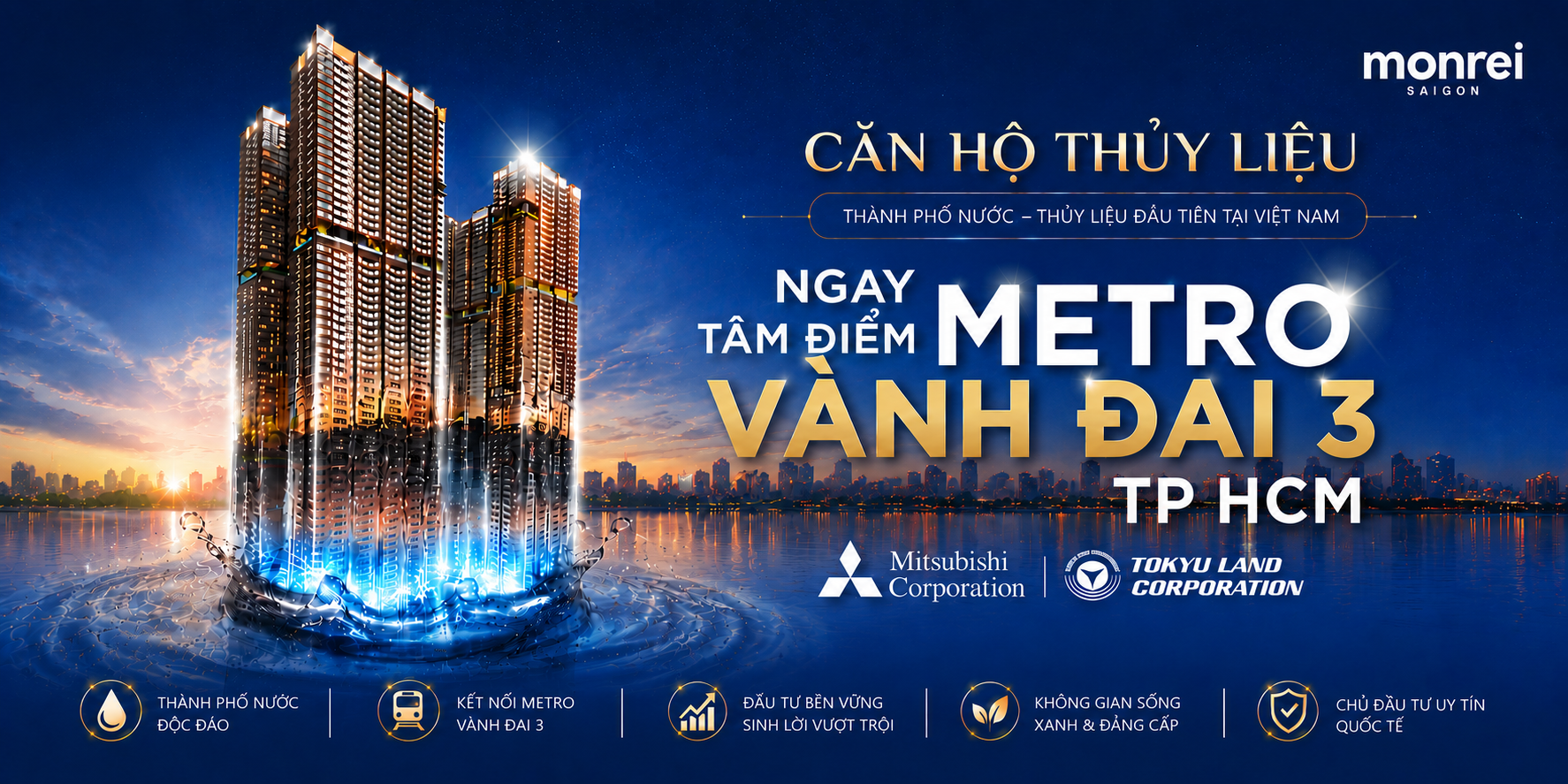 Căn Hộ Thủy Liệu Thành Phố Nước Monrei Saigon