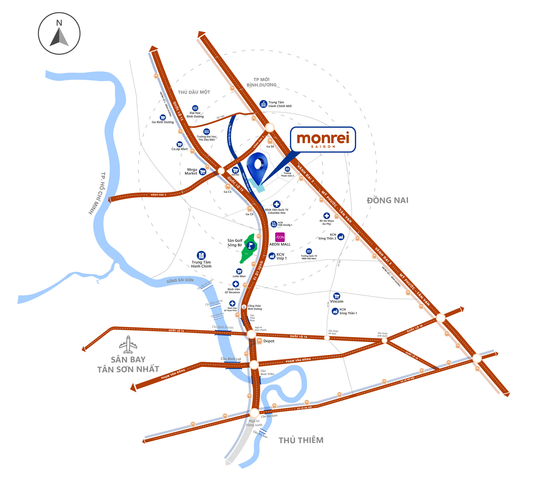 Vị Trí Dự Án Monrei Saigon